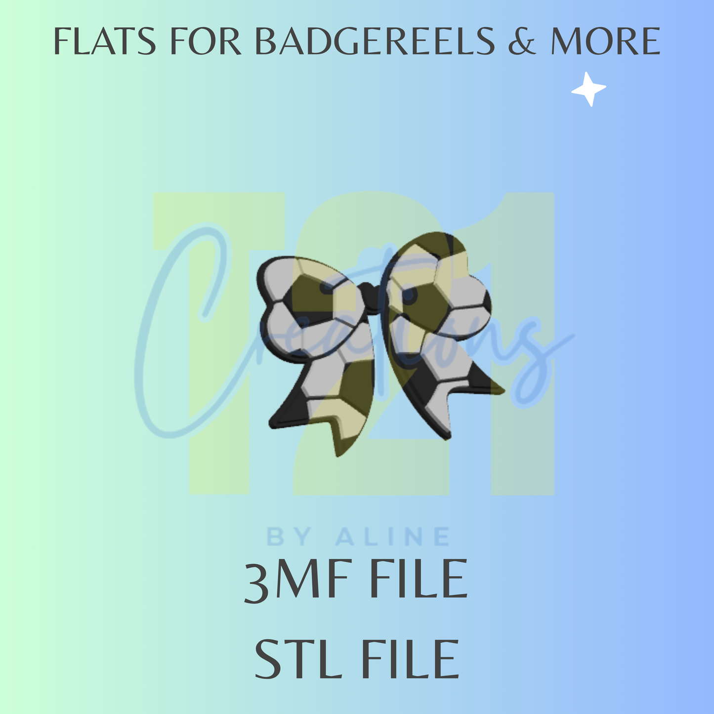 SOCCER BOW FLAT STL FILE
