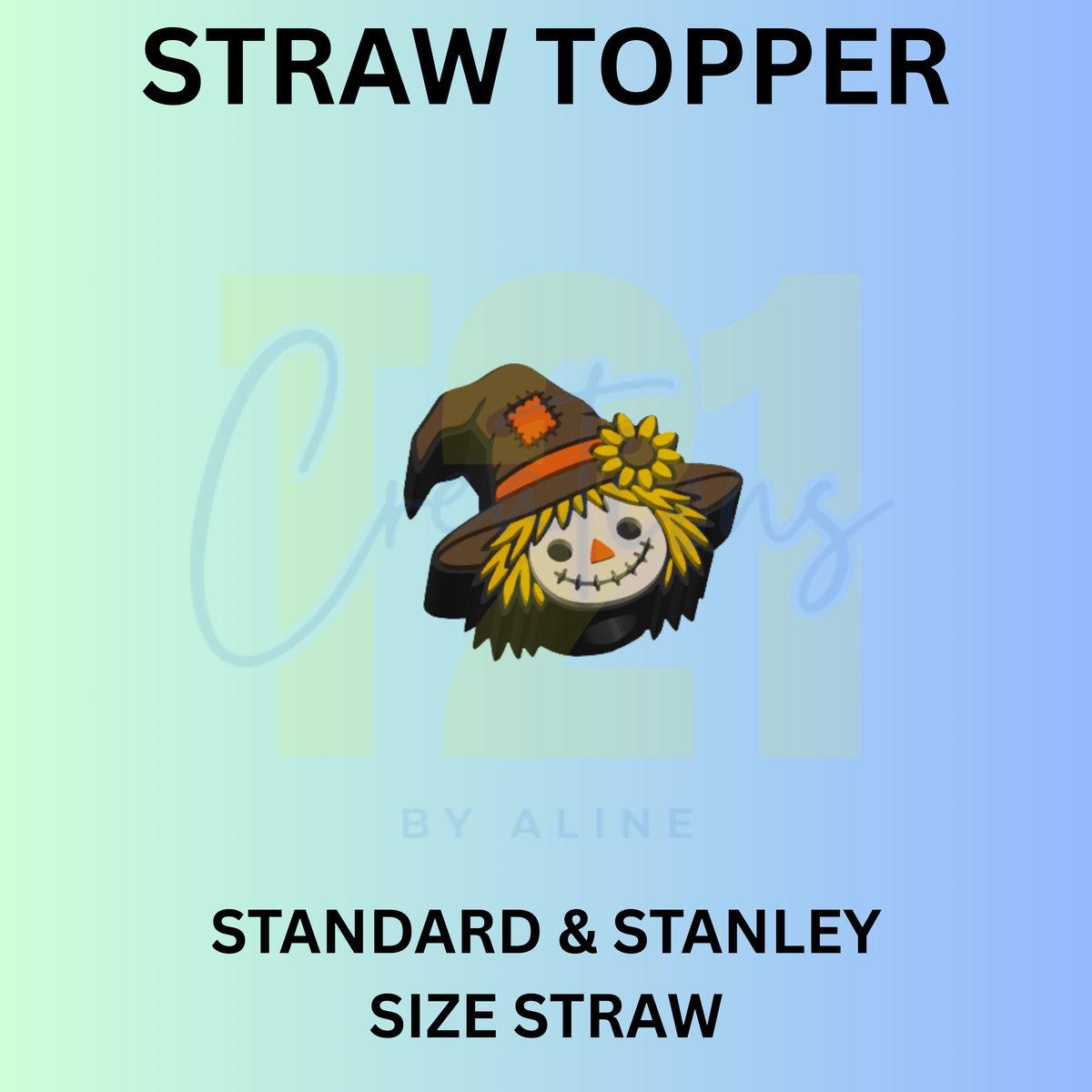 SCARECROW STRAW TOPPER