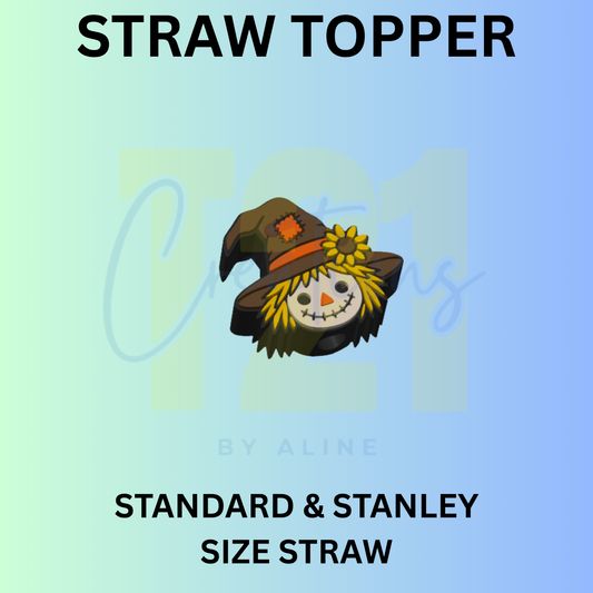 SCARECROW STRAW TOPPER
