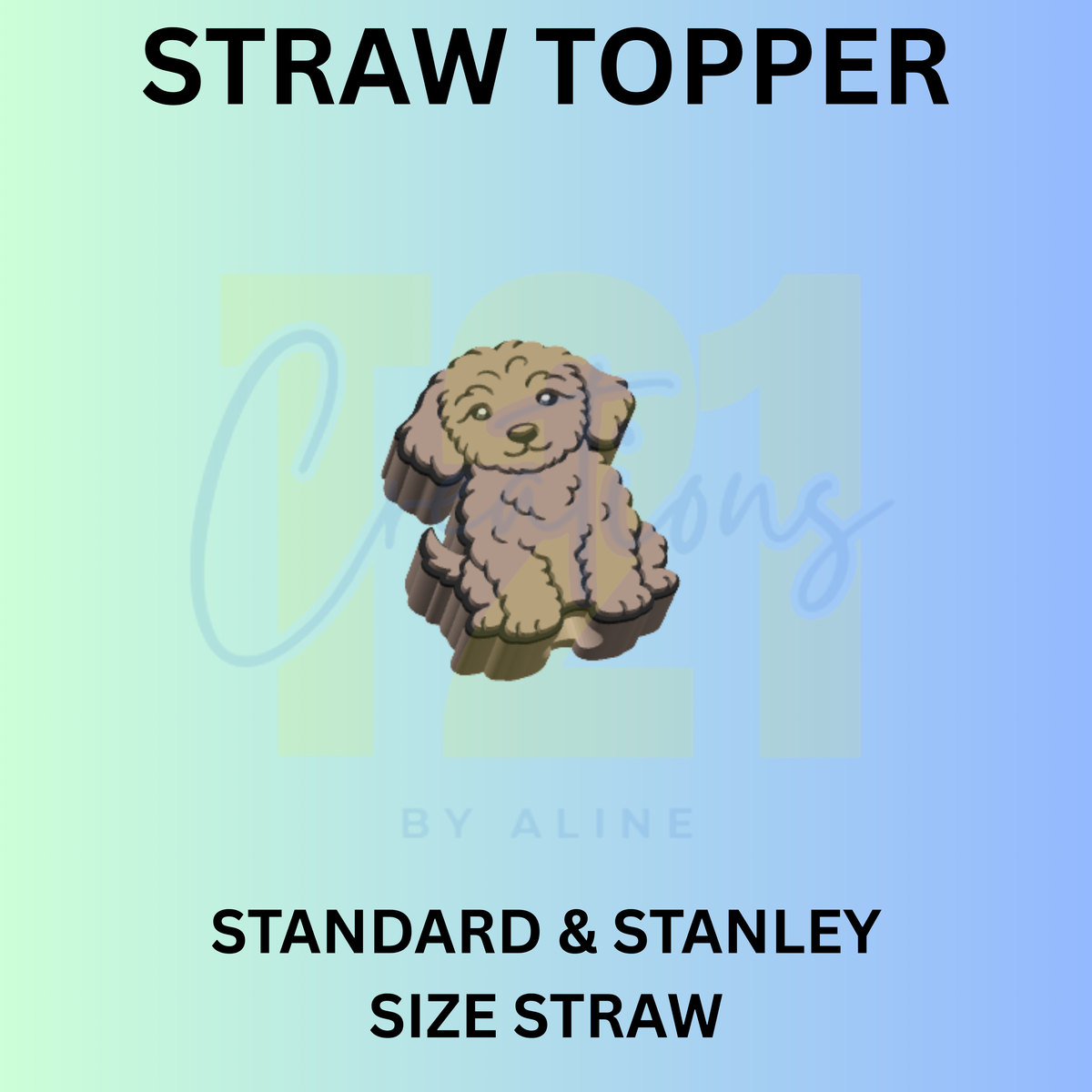 BOY PUPPY STRAW TOPPER
