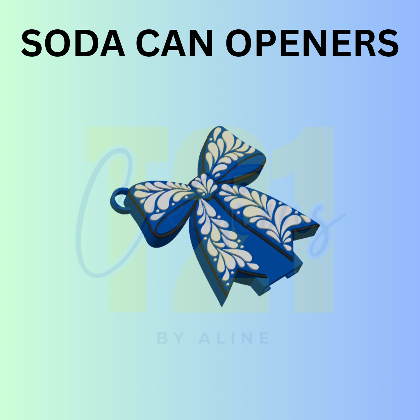 TALAVERA BOW SODA CAN OPENER KEYCHAIN