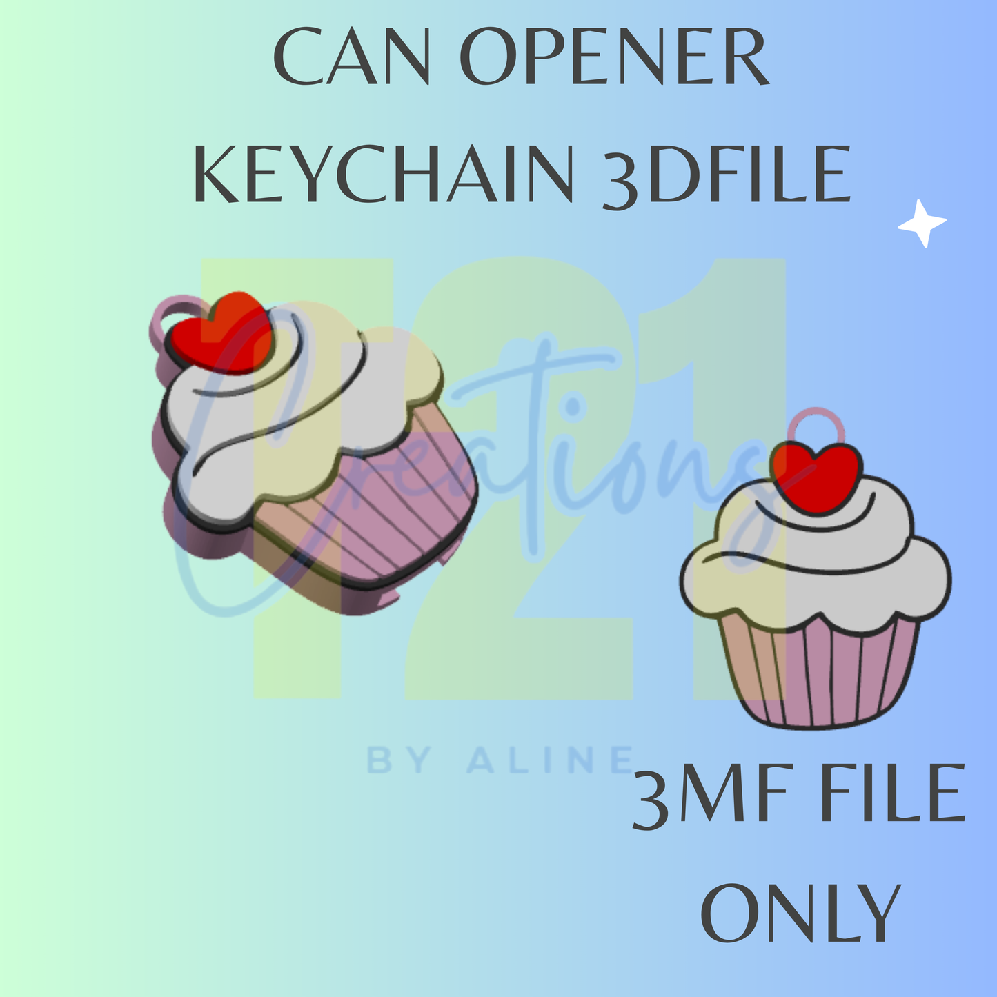 CUPCAKE CAN OPENER 3MF FILE