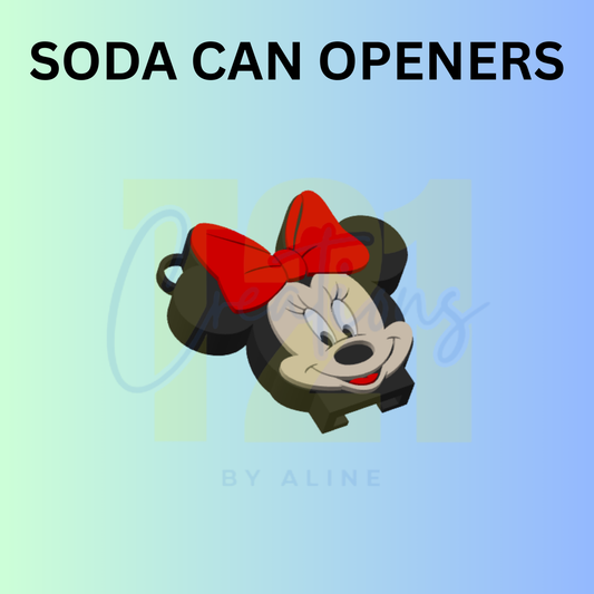 GIRL MOUSE SODA CAN OPENER KEYCHAIN