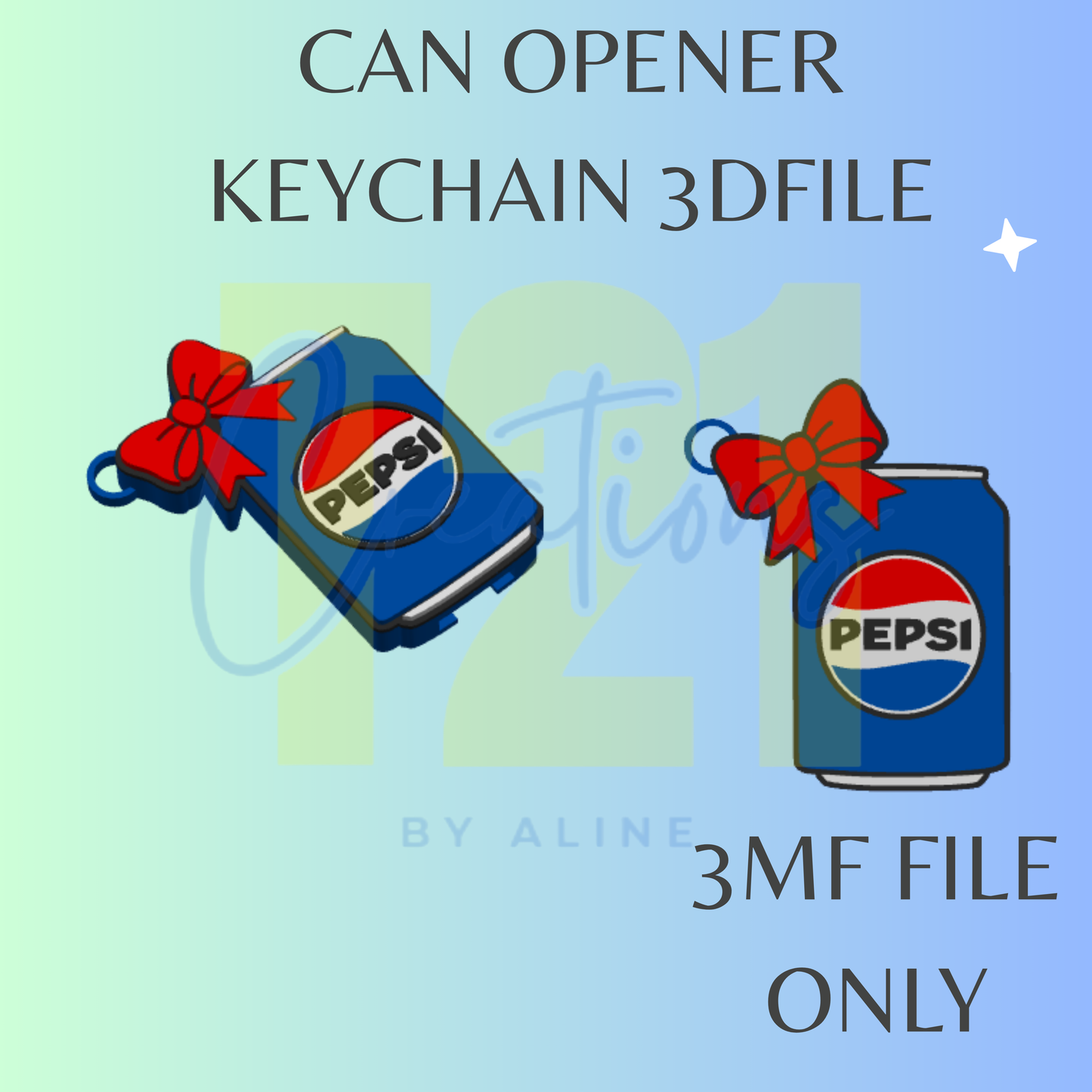 BLUE SODA CAN OPENER 3MF FILE