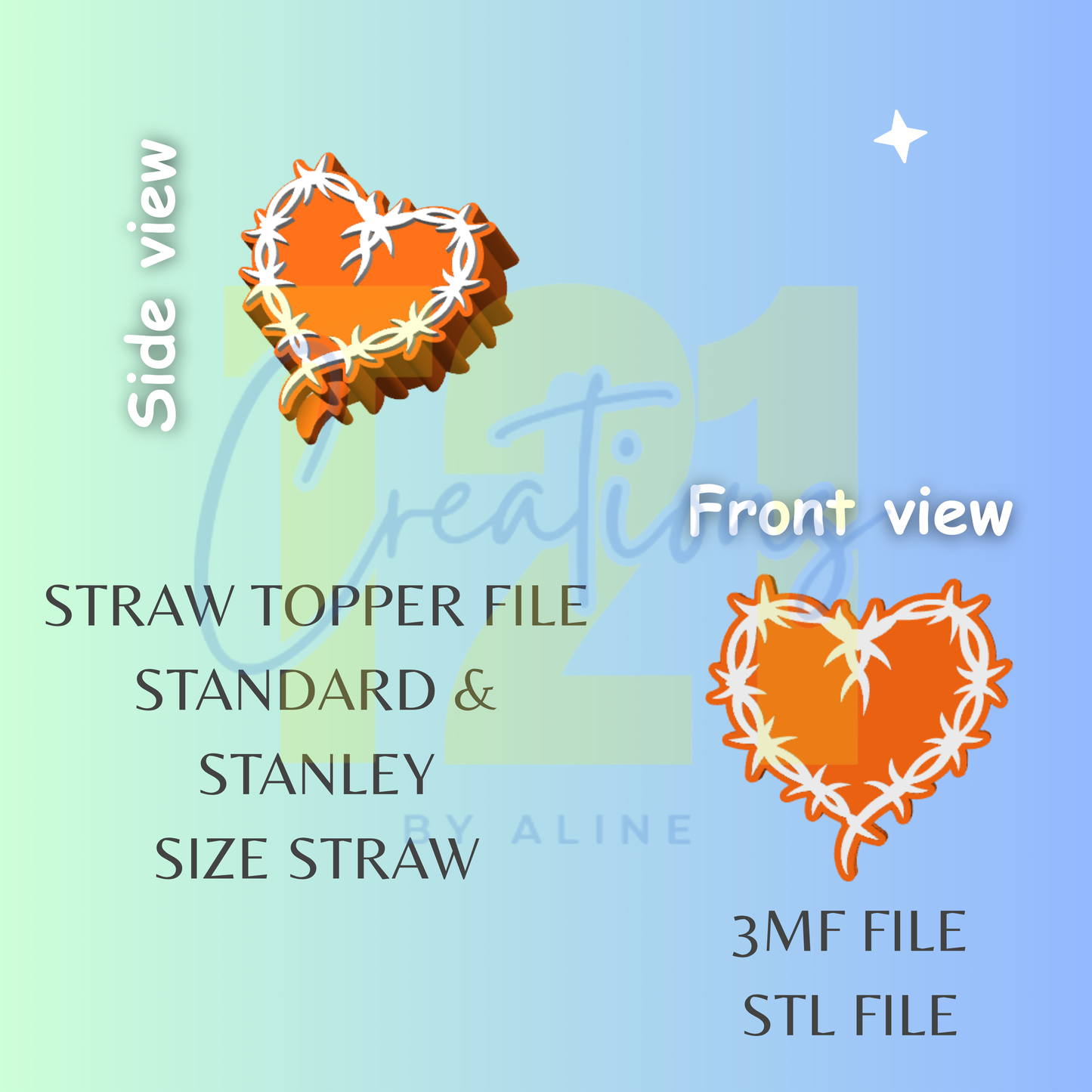 KAROL G STRAW TOPPER STL FILE