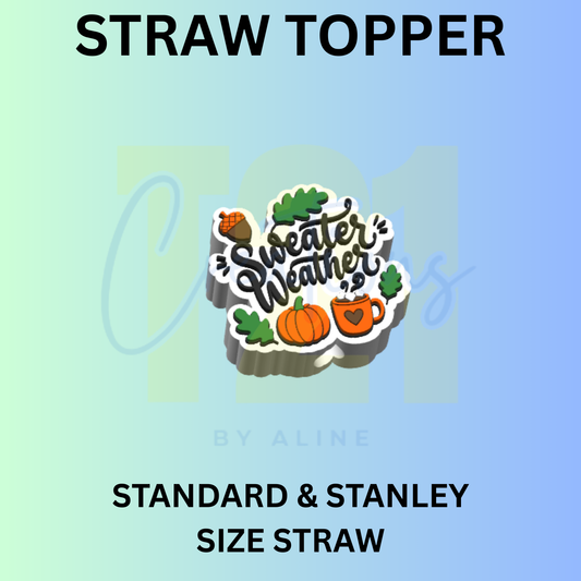 SWEATER WEATHER STRAW TOPPER