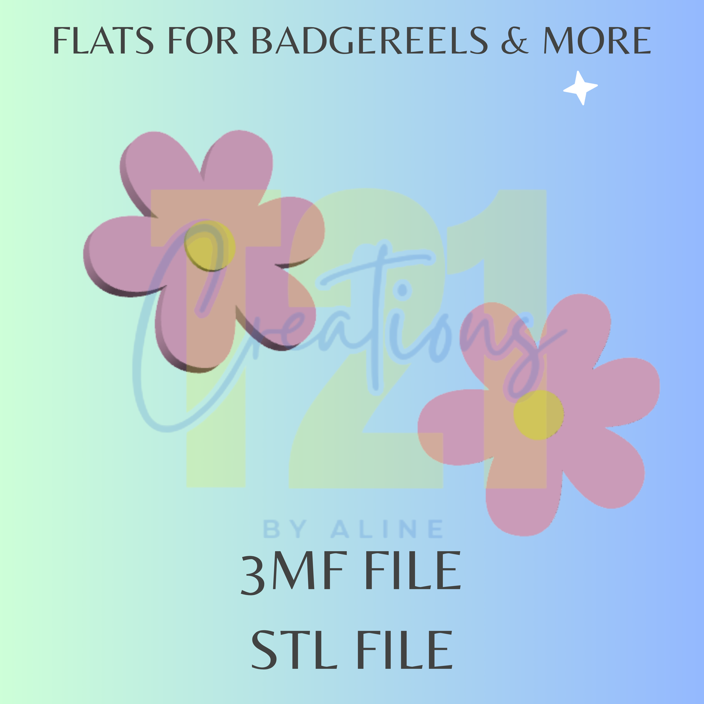 FLOWER FLAT STL FILE