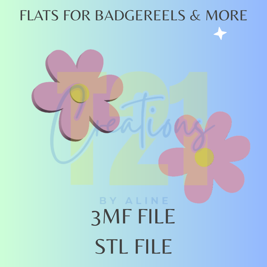FLOWER FLAT STL FILE