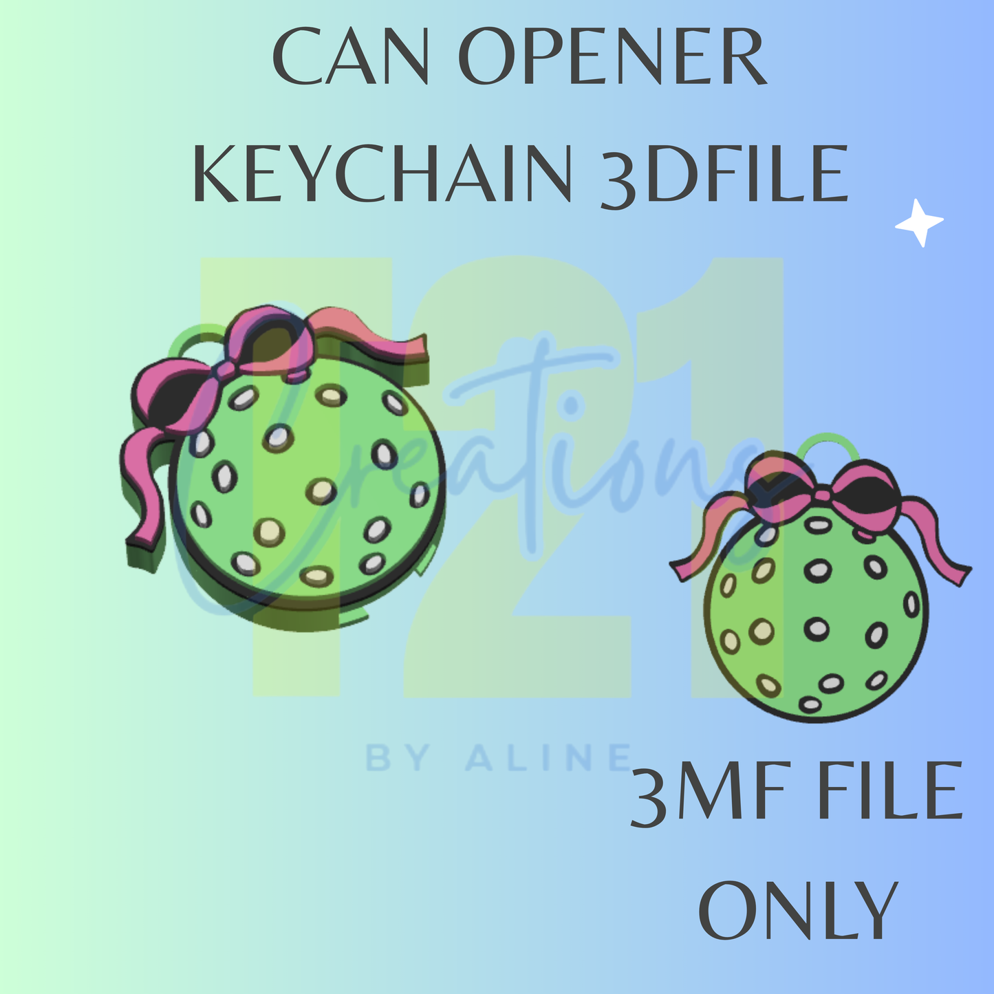 PICKLE BALL CAN OPENER 3MF FILE