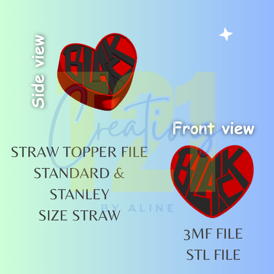 JUNETEENTH 3 TOPPER STL FILE