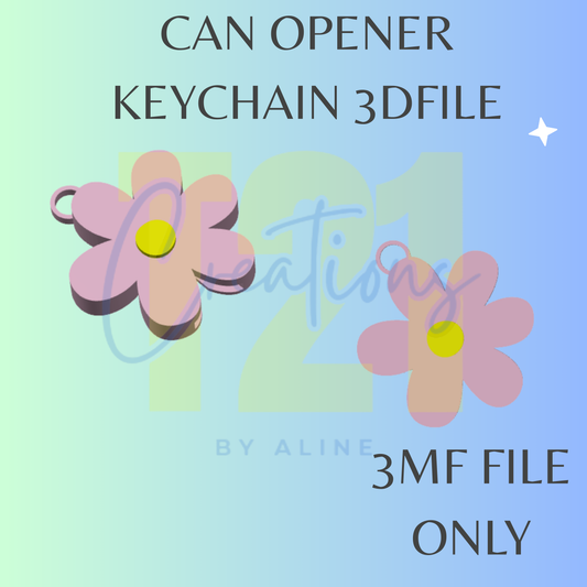 FLOWER CAN OPENER 3MF FILE