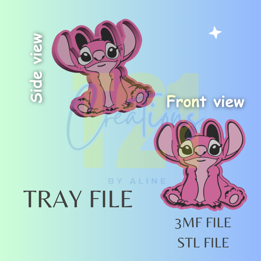 ANGEL GIRL TRAY STL FILE