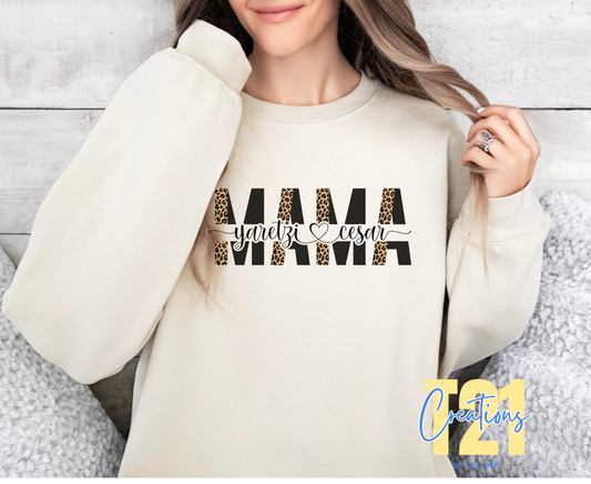 MAMA PRINT PERSONALIZED  SWEATER