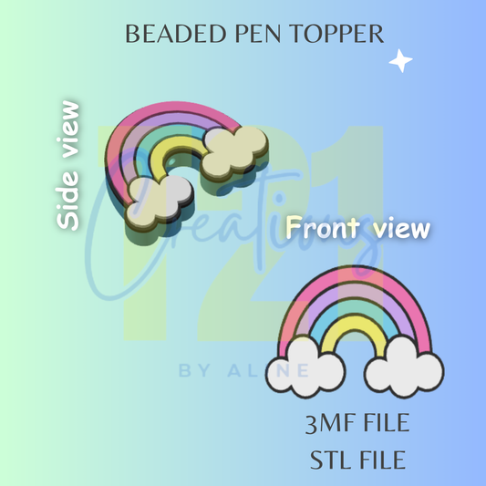 RAINBOW PEN TOPPER STL FILE