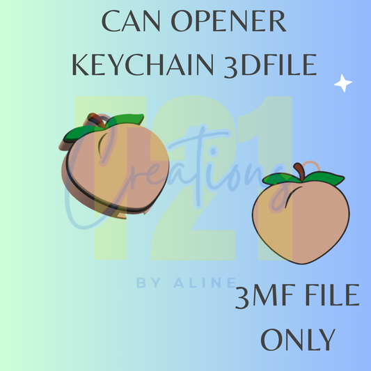 PEACH CAN OPENER 3MF FILE