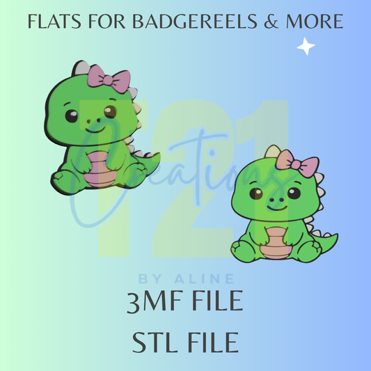 DINO FLAT STL FILE