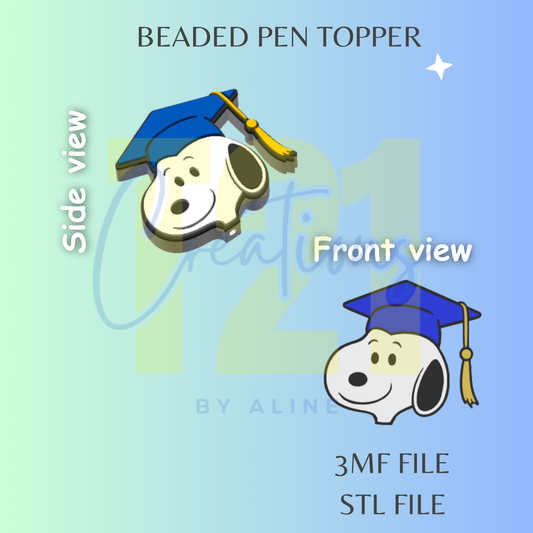GRAD DOG PEN TOPPER STL FILE