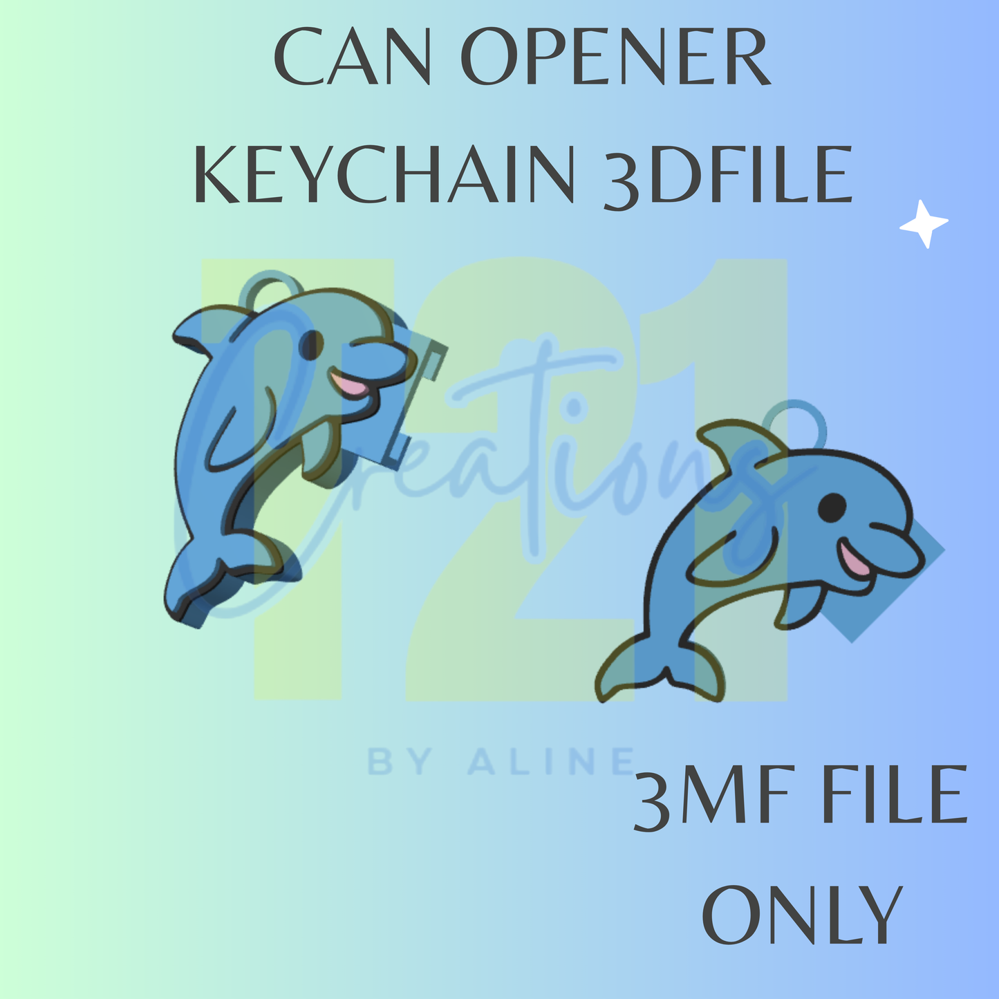DOLPHIN CAN OPENER 3MF FILE