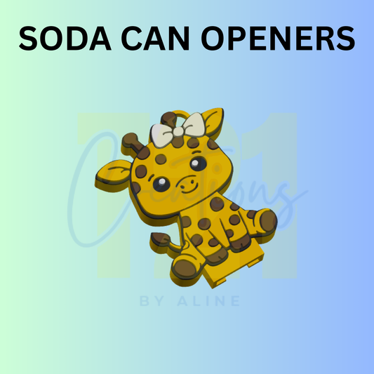 GIRAFFE SODA CAN OPENER KEYCHAIN
