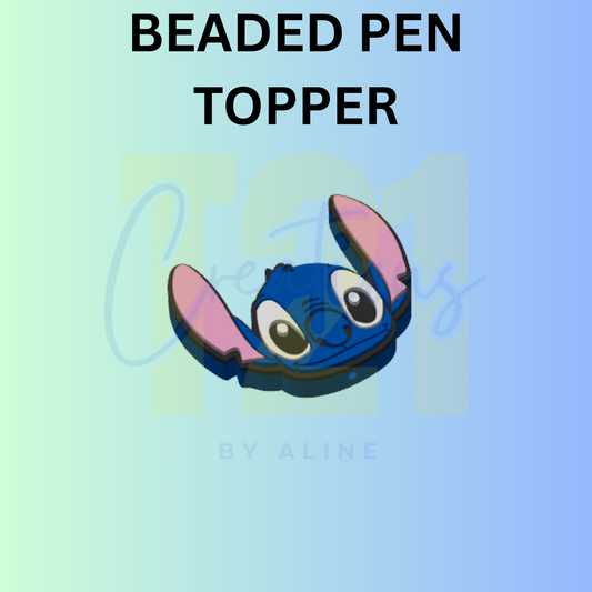 BLUE ALIEN PEN TOPPER