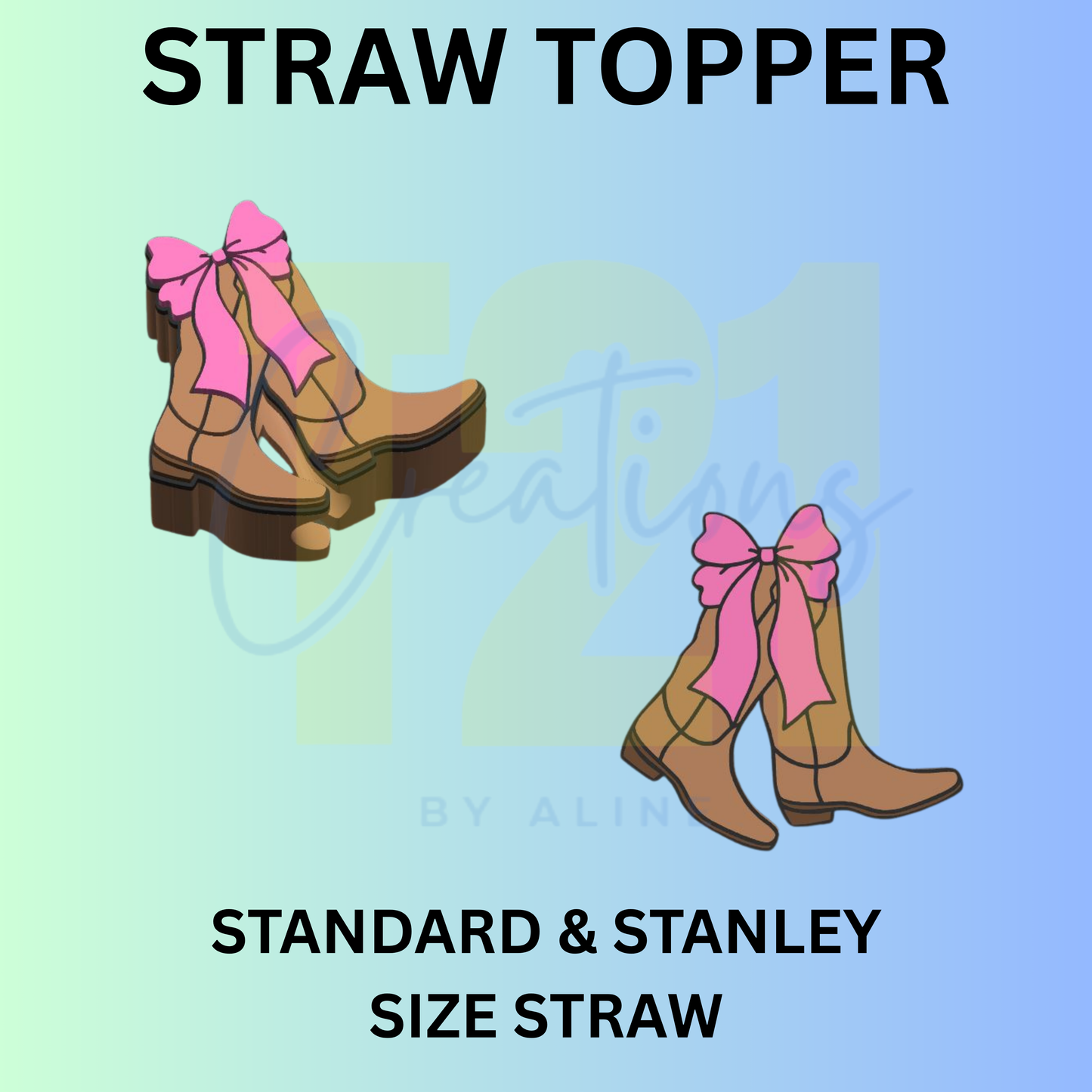 COQUETTE BOOTS STRAW TOPPER