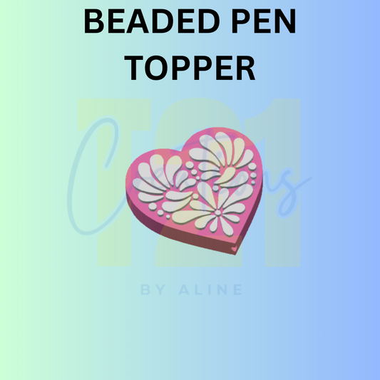 TALAVERA HEART PEN TOPPER