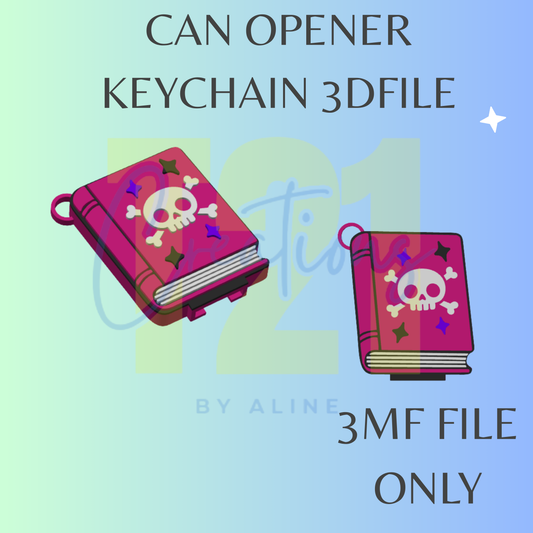 SPOOKY BOOK CAN OPENER 3MF FILE