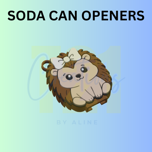 HEDGEHOG SODA CAN OPENER KEYCHAIN