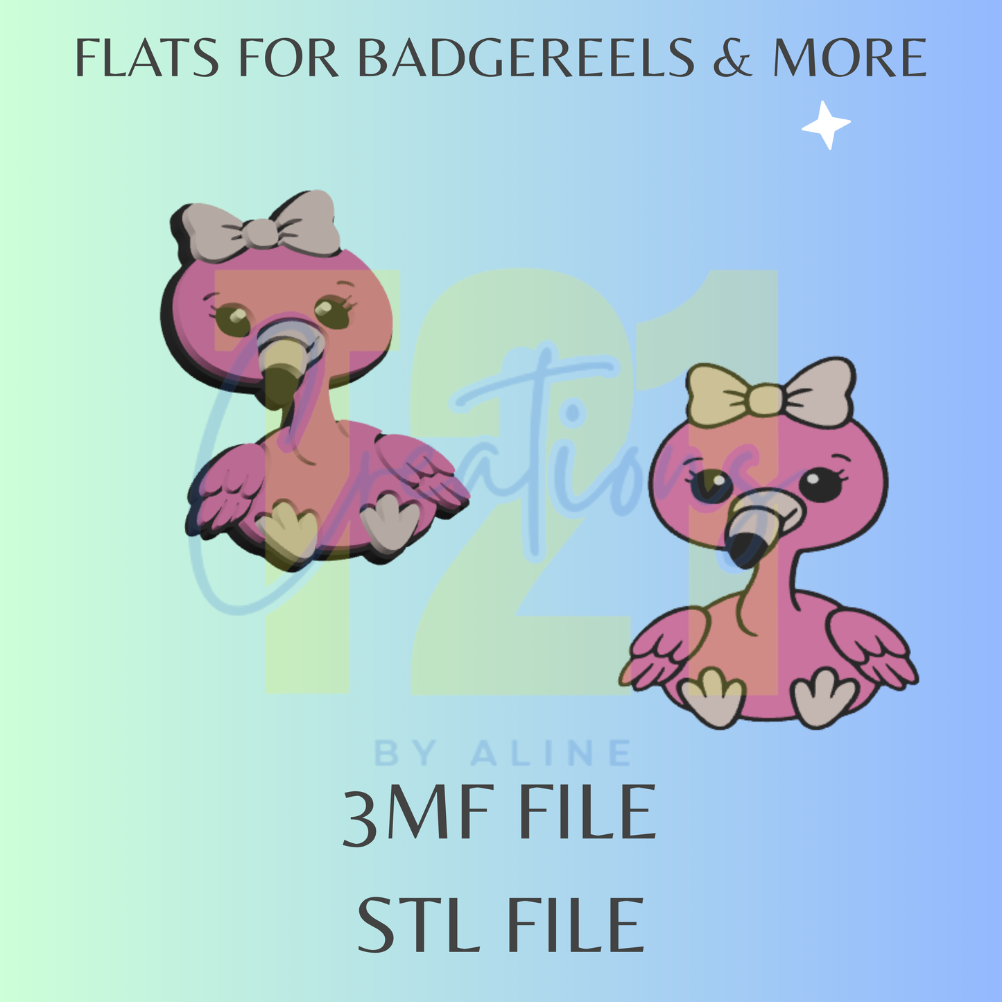 FLAMINGO 2 FLAT STL FILE
