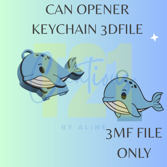 WHALE CAN OPENER 3MF FILE