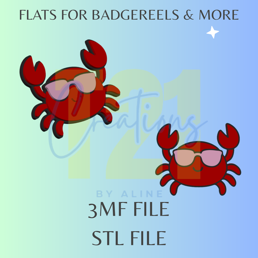 COOL CRAB FLAT STL FILE