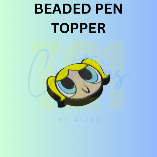PP GIRL YELLOW PEN TOPPER