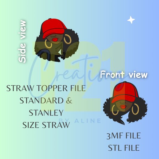 GIRL TOPPER STL FILE