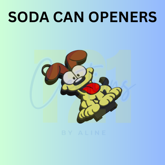 DOG SODA CAN OPENER KEYCHAIN