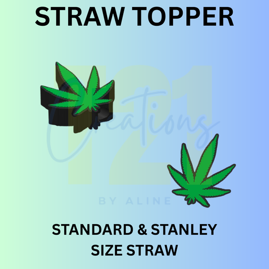 HAPPY LEAF STRAW TOPPER