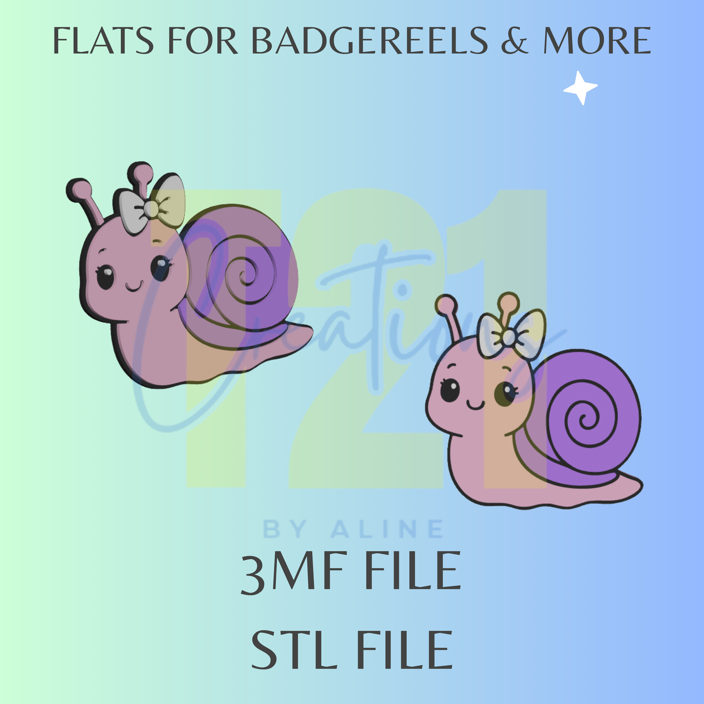 SNAIL FLAT STL FILE