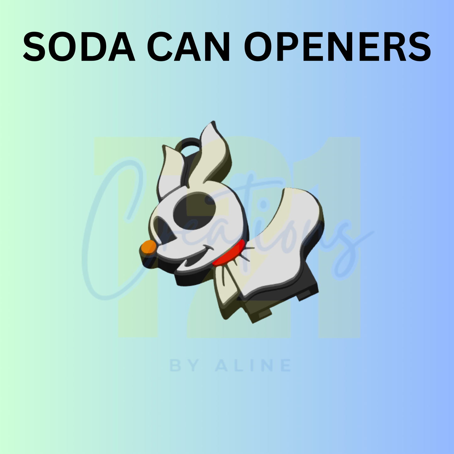 GHOST DOG SODA CAN OPENER KEYCHAIN