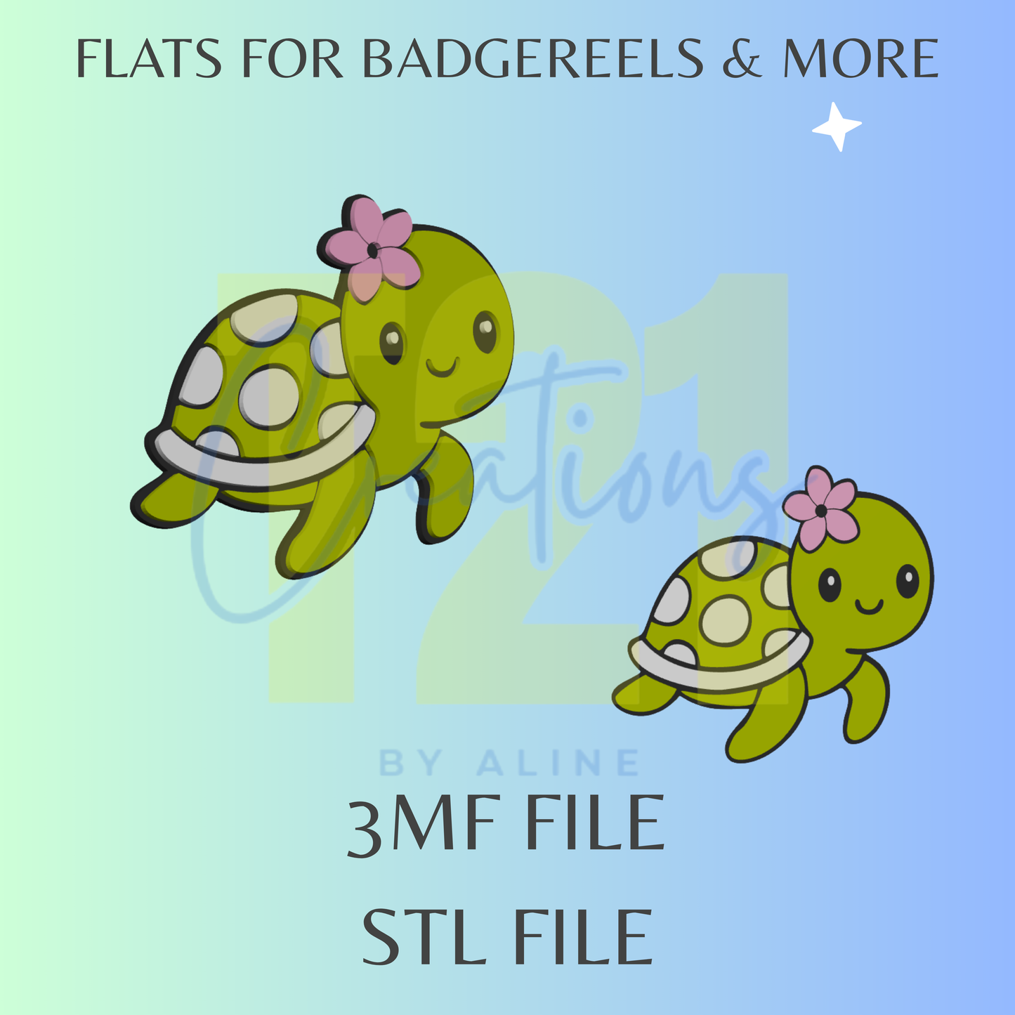 TURTLE FLAT STL FILE
