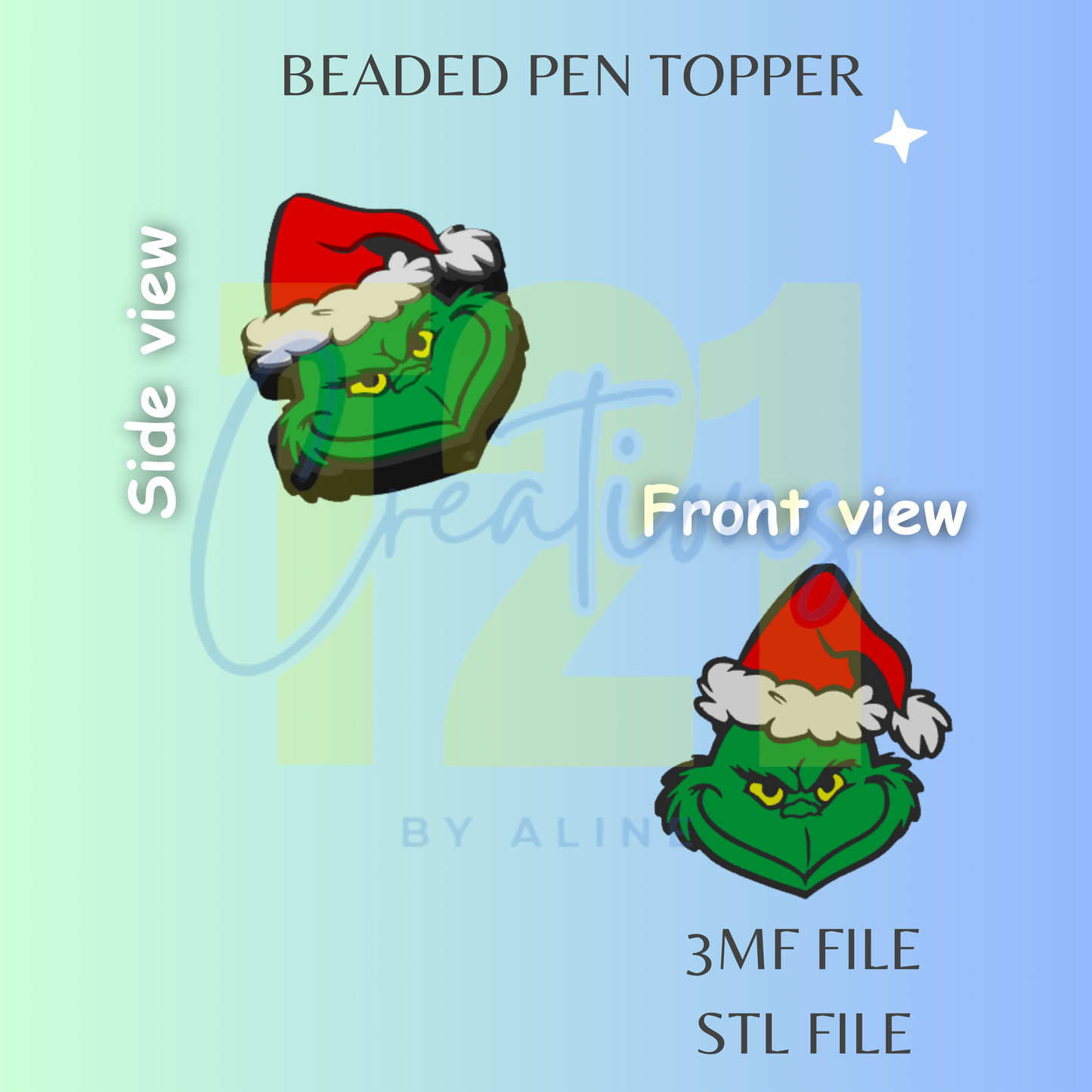 MEAN ONE PEN TOPPER STL FILE