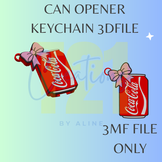 RED SODA CAN OPENER 3MF FILE