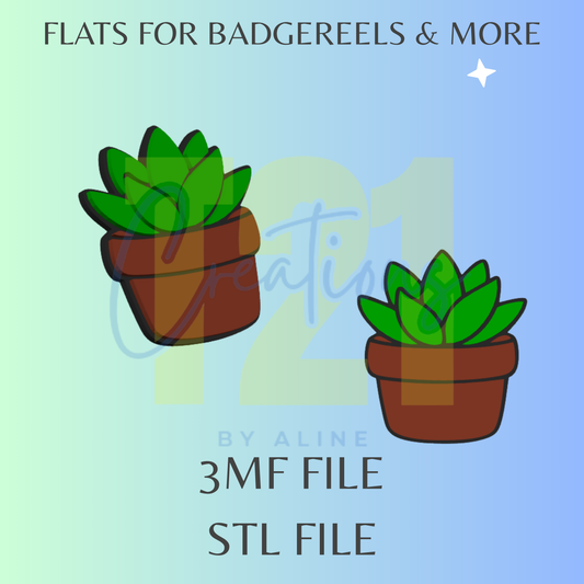 SUCCULENT FLAT STL FILE