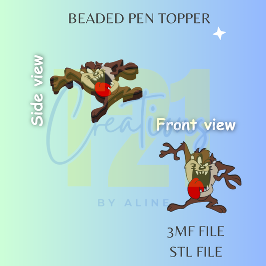 DE-VIL PEN TOPPER STL FILE