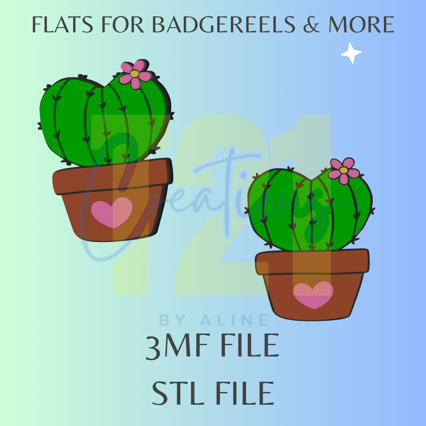 CACTUS FLAT STL FILE