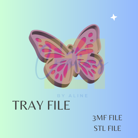BUTTERFLY TRAY STL FILE
