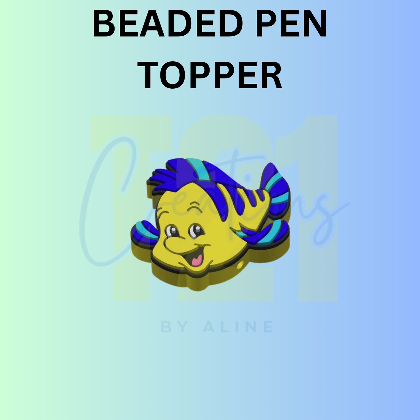 YELLOW FISH PEN TOPPER