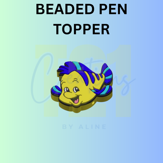 YELLOW FISH PEN TOPPER