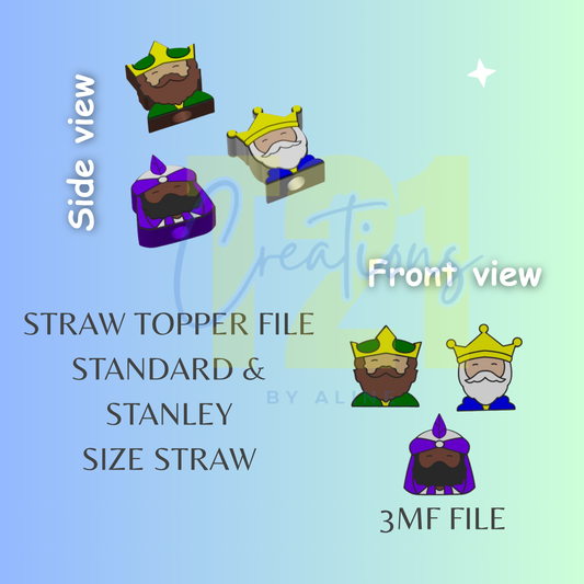 REYES MAGOS TOPPER STL FILE BUNDLE