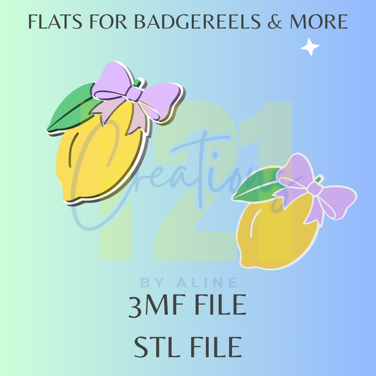 COQUETTE LEMON FLAT STL FILE