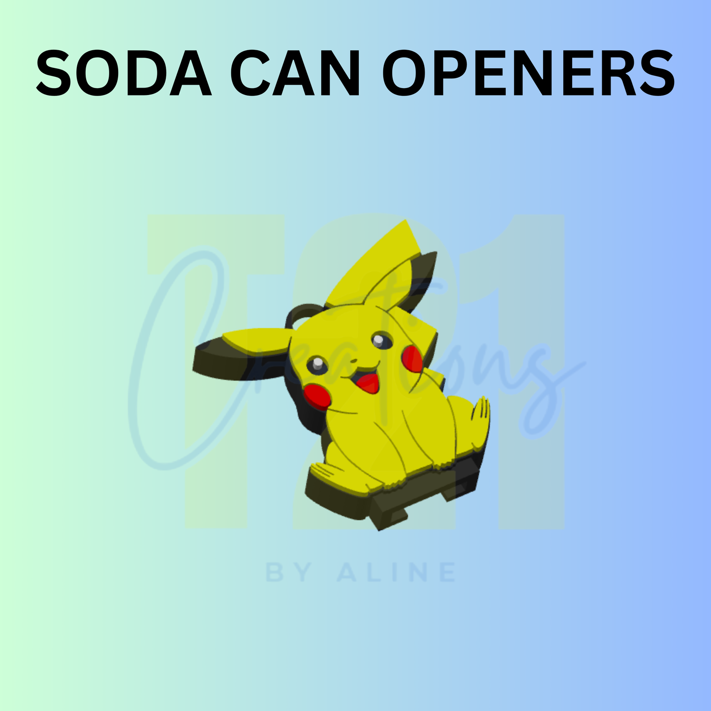 PI-KA SODA CAN OPENER KEYCHAIN