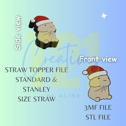 XMAS RICHARD STRAW TOPPER STL FILE